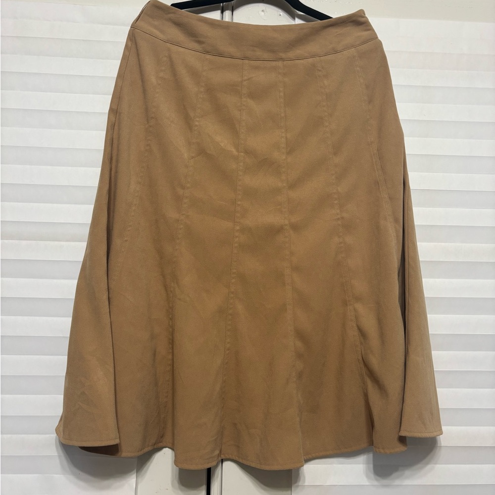 dressbarn A-Line Skirt in Rich Tan